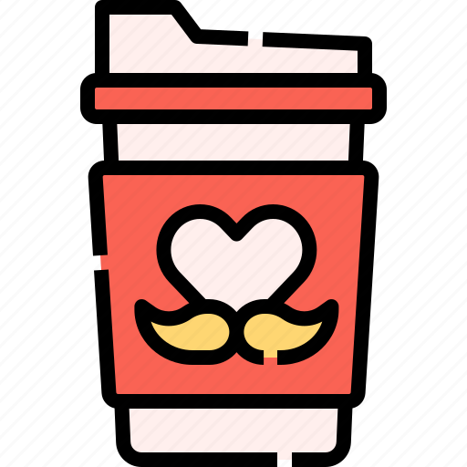 Coffee, hot, drink, love, mustache, tea icon - Download on Iconfinder