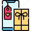 gift, box, present, discount, smart, phone, call 