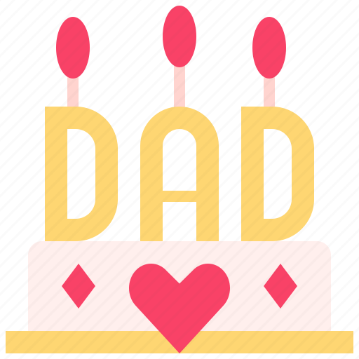 Cake, dad, father, birth day, party icon - Download on Iconfinder