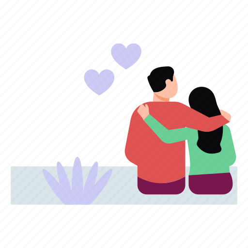 Sitting, love, romantic, couple, garden icon - Download on Iconfinder