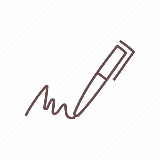 Sign, autograph, pen, signature, signed icon - Download on Iconfinder
