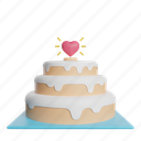 cake, love, front, heart 