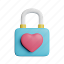 love, lock, front, security, heart, protection 