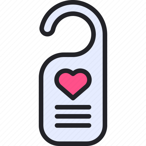 Valentine, doorknob, romance, hotel, love icon - Download on Iconfinder