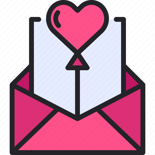 Heart, love, email, romance, balloon icon - Download on Iconfinder