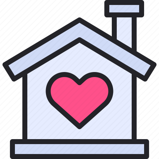 Heart, house, home, love, romance icon - Download on Iconfinder