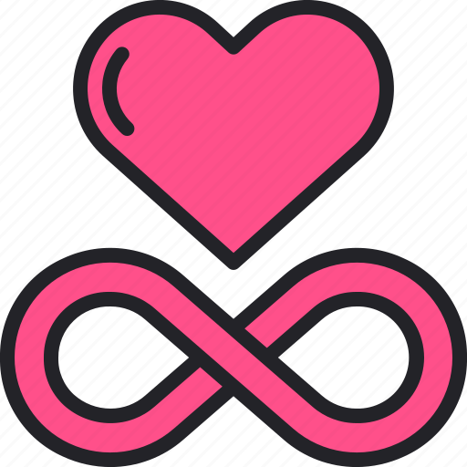Heart, infinite, love, romance, infinity icon - Download on Iconfinder