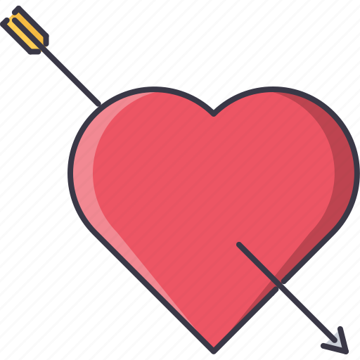 Arrow, day, heart, love, relationship, valentine icon - Download on Iconfinder