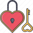 day, heart, key, lock, love, relationship, valentine