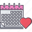 calendar, day, heart, love, relationship, valentine 