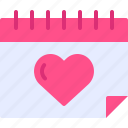 schedule, calendar, valentine, love, romance