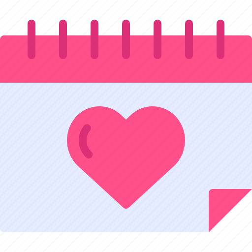 Schedule, calendar, valentine, love, romance icon - Download on Iconfinder