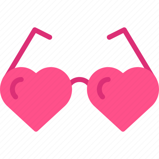 Heart, love, eyeglasses, romance, fashion icon - Download on Iconfinder