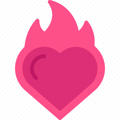 Heart, flame, fire, romance, love icon - Download on Iconfinder