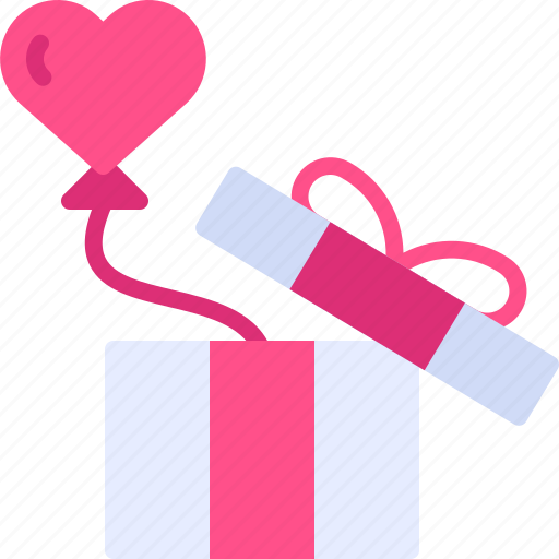 Box, love, gift, romance, balloon icon - Download on Iconfinder