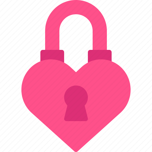 Heart, locked, padlock, romance, love icon - Download on Iconfinder