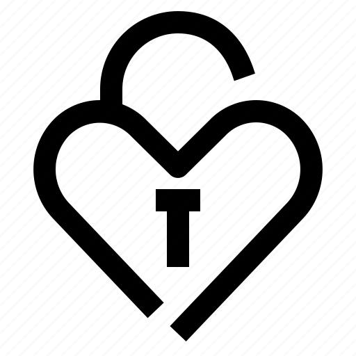 Heart, lock, love, padlock, protection icon - Download on Iconfinder