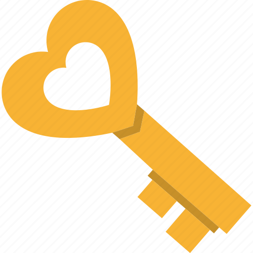 Key, love, heart key, lock, password, protection icon - Download on Iconfinder