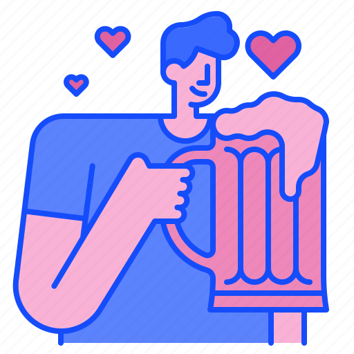 Beer, love, cheers, alcoholic, mug, heart, drink icon - Download on Iconfinder