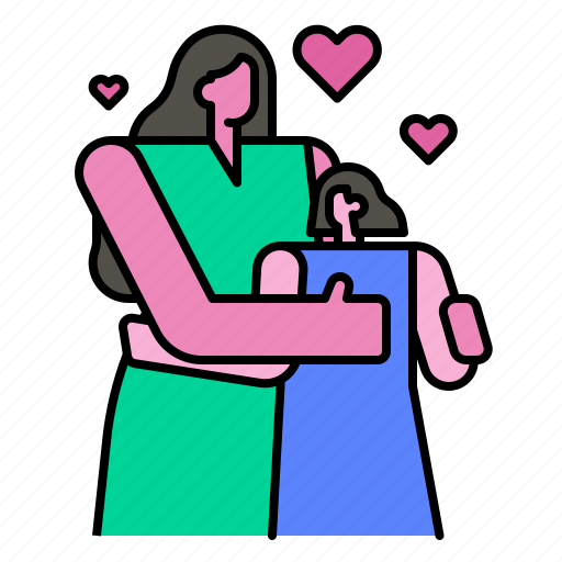 Mother, love, motherhood, daughter, children, woman, mom icon - Download on Iconfinder