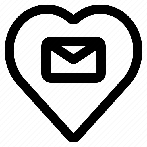 Envelope, heart, invitation, letter, mail, message, valentine icon - Download on Iconfinder