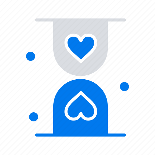 Glass, heart, hour, hourglass, waiting icon - Download on Iconfinder