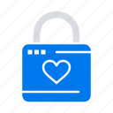 hacker, heart, lock, locker
