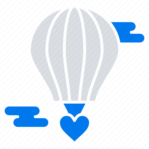 Baloon, flying, heart, hot, love, valentine icon - Download on Iconfinder
