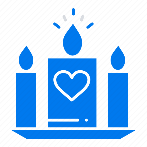 Candle, heart, love, wedding icon - Download on Iconfinder