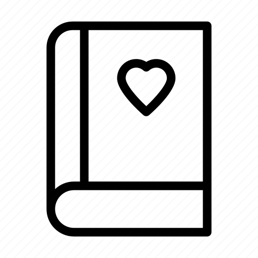 Book, education, heart, love, romance icon - Download on Iconfinder