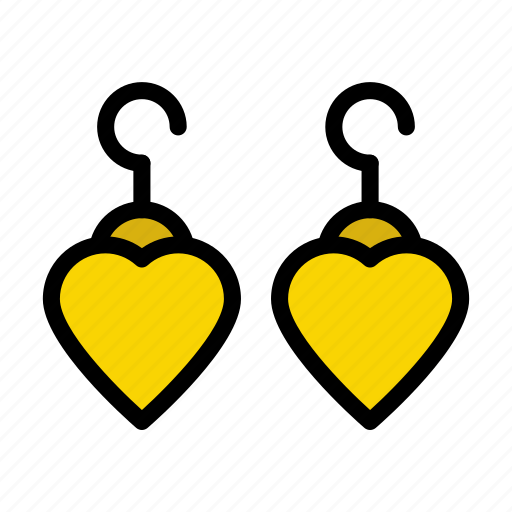 Earring, heart, jewel, marriage, wedding icon - Download on Iconfinder