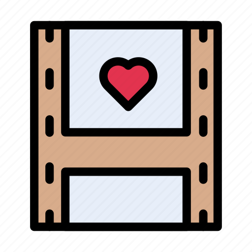 Camera, film, heart, love, reel icon - Download on Iconfinder