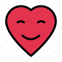 emoji, face, heart, love, smiley