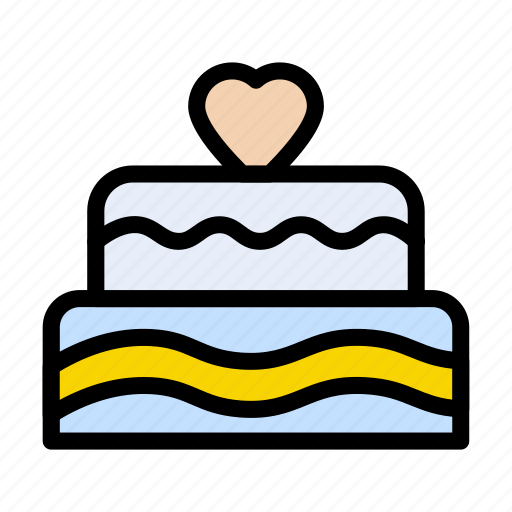 Birthday, cake, heart, love, party icon - Download on Iconfinder