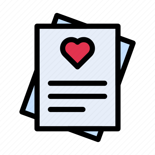 Document, files, letter, love, sheet icon - Download on Iconfinder