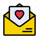 letter, love, message, open, proposed