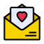 letter, love, message, open, proposed 