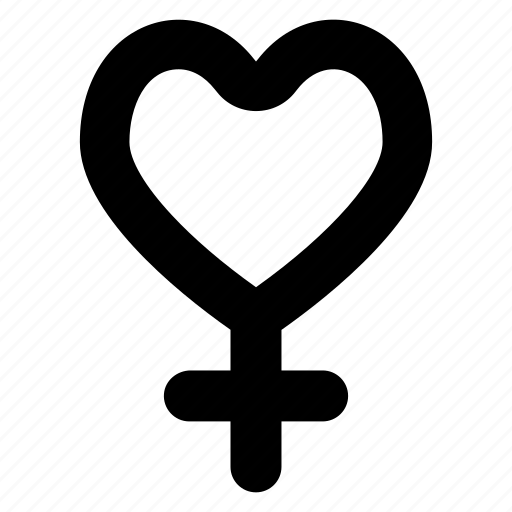 Female, love, female love, female heart, romantic female, romantic gender, feminine icon - Download on Iconfinder