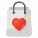 love, bag, shopping bag, love handbag, valentine tote, jute