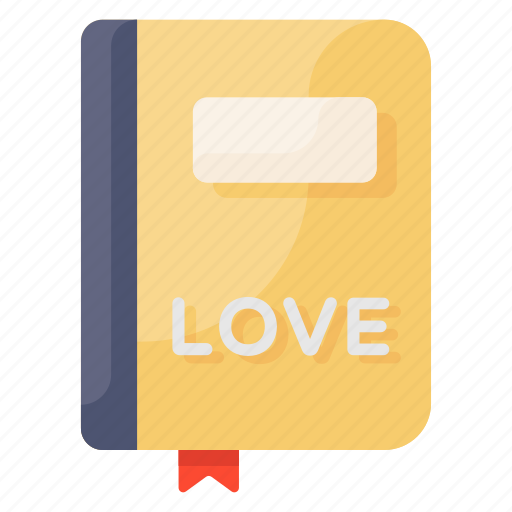 Love, diary, love diary, love book, romantic novel, wedding book, romantic book icon - Download on Iconfinder