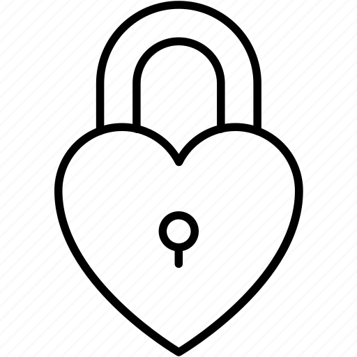 Padlock, commitment, locked love, security, key icon - Download on Iconfinder