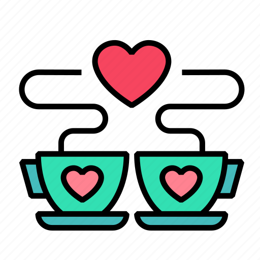 Coffee, heart, love, cup, mug, valentine, romance icon - Download on Iconfinder