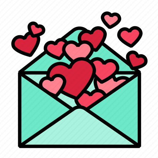 Letter, love, message, valentine, envelope, heart, mail icon - Download on Iconfinder