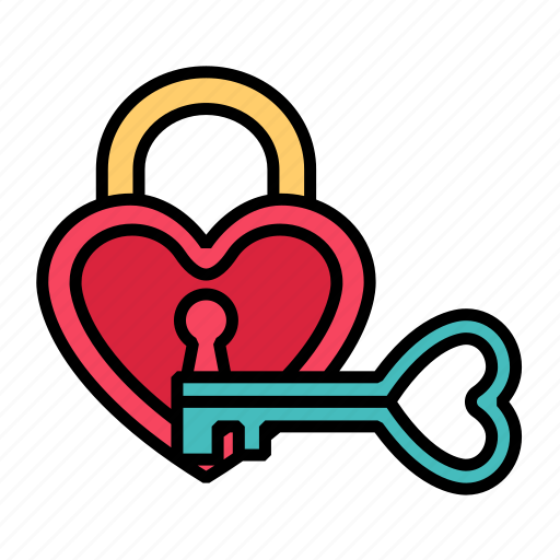 Love, romantic, valentines, heart, key, lock, valentine icon - Download on Iconfinder