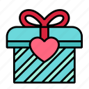 gift, love, box, heart, present, wedding, valentine