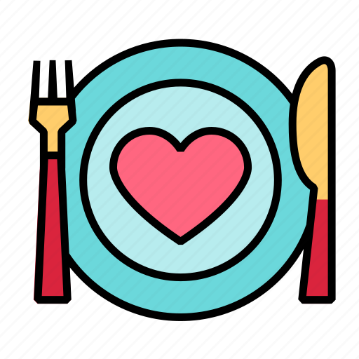 Date, dinner, love, heart, romantic, valentine, romance icon - Download on Iconfinder
