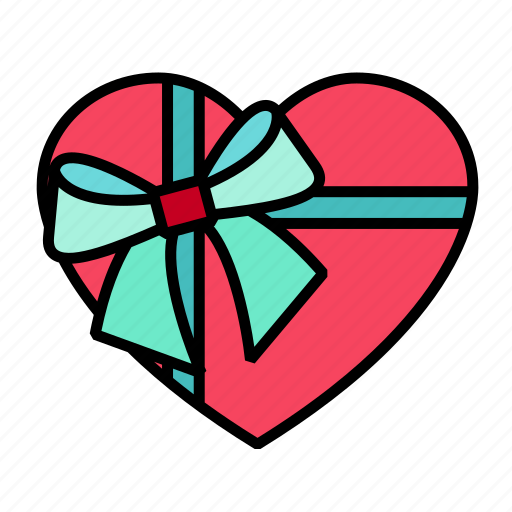 Gift, love, valentines, heart, present, wedding, valentine icon - Download on Iconfinder