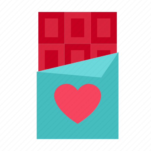 Bar, chocolate, dessert, heart, sweet, valentine, love icon - Download on Iconfinder