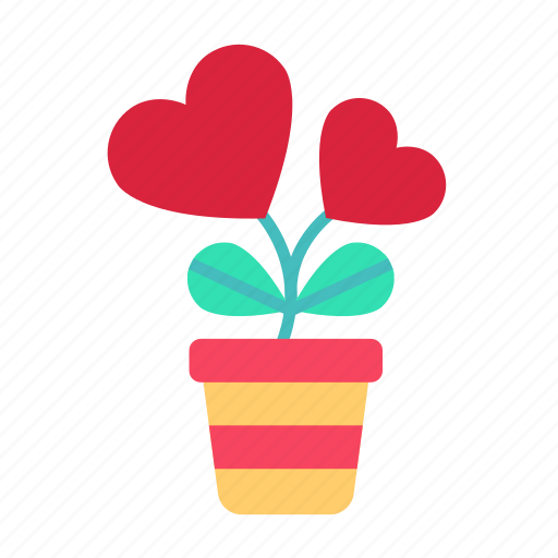 Heart, flower, romantic, shape, love, plant, valentine icon - Download on Iconfinder