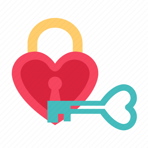 Love, romantic, valentines, heart, key, lock, valentine icon - Download on Iconfinder